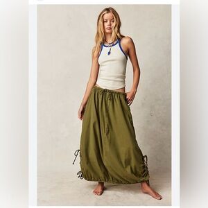 Free People Picture Perfect Parachute Skirt , Size Large